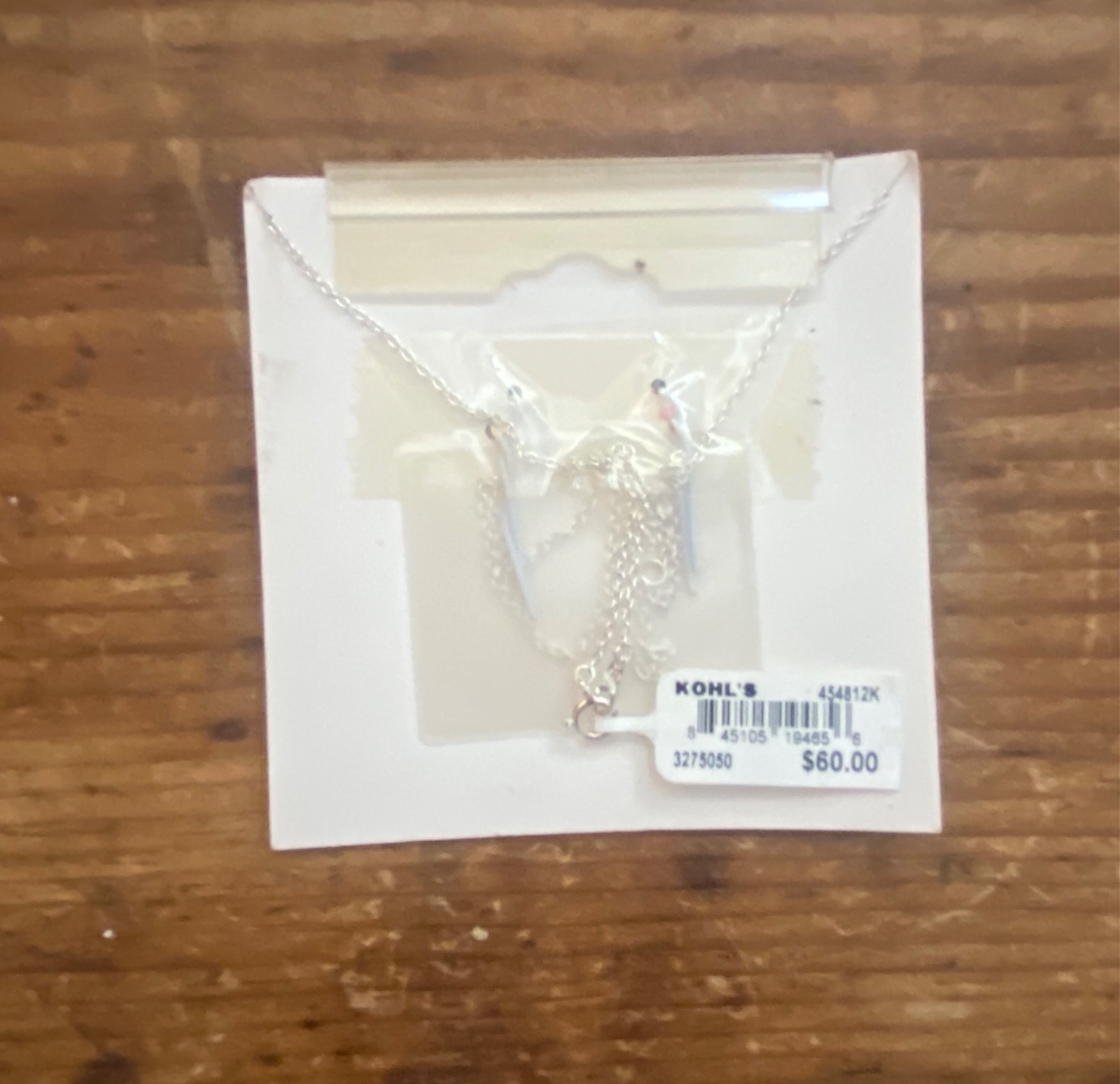 new old stock 18″ forever and always sterling silver necklace