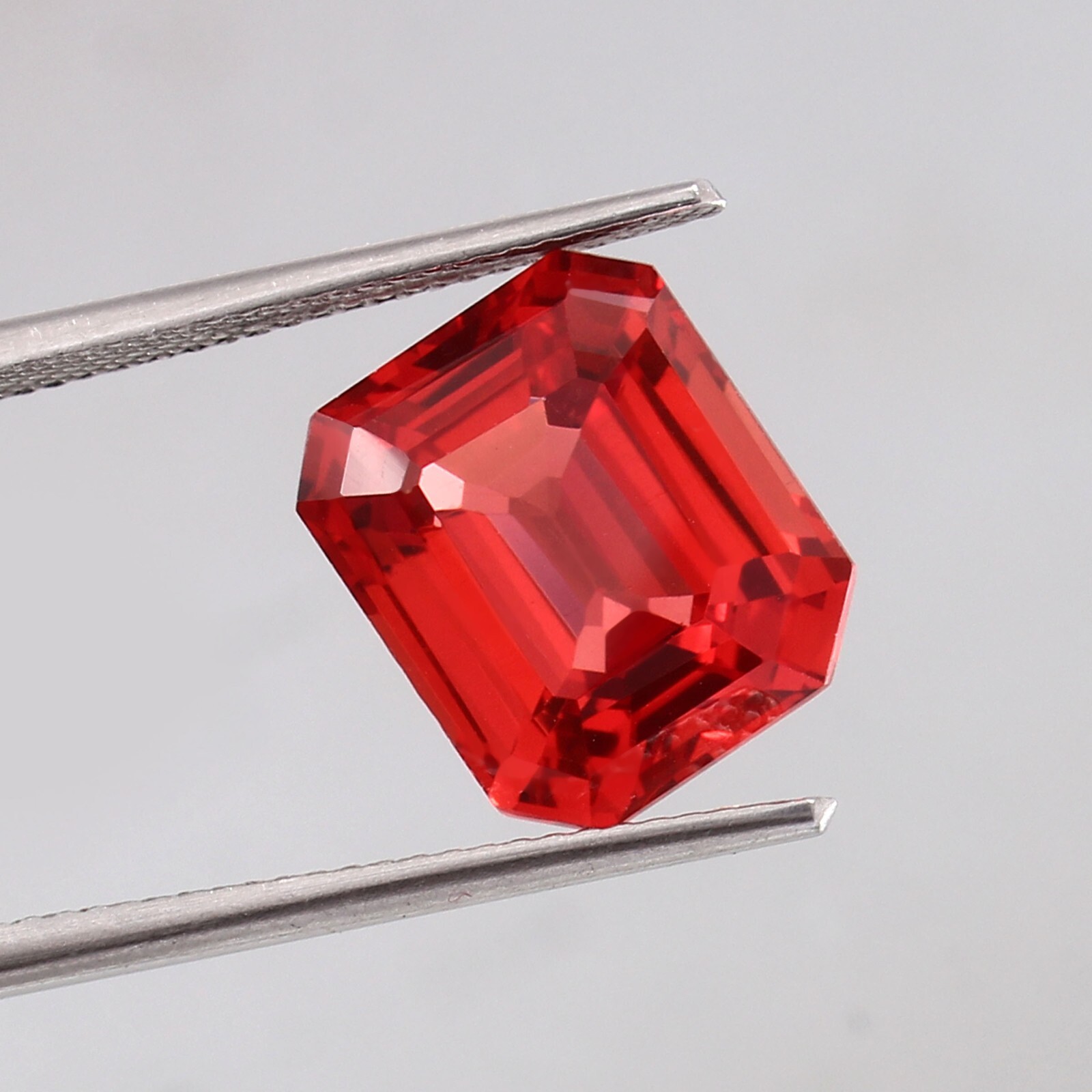 AAA Fine Natural Ceylon Padparadscha Sapphire Loose Radiant Cut Gemstone 12x10MM