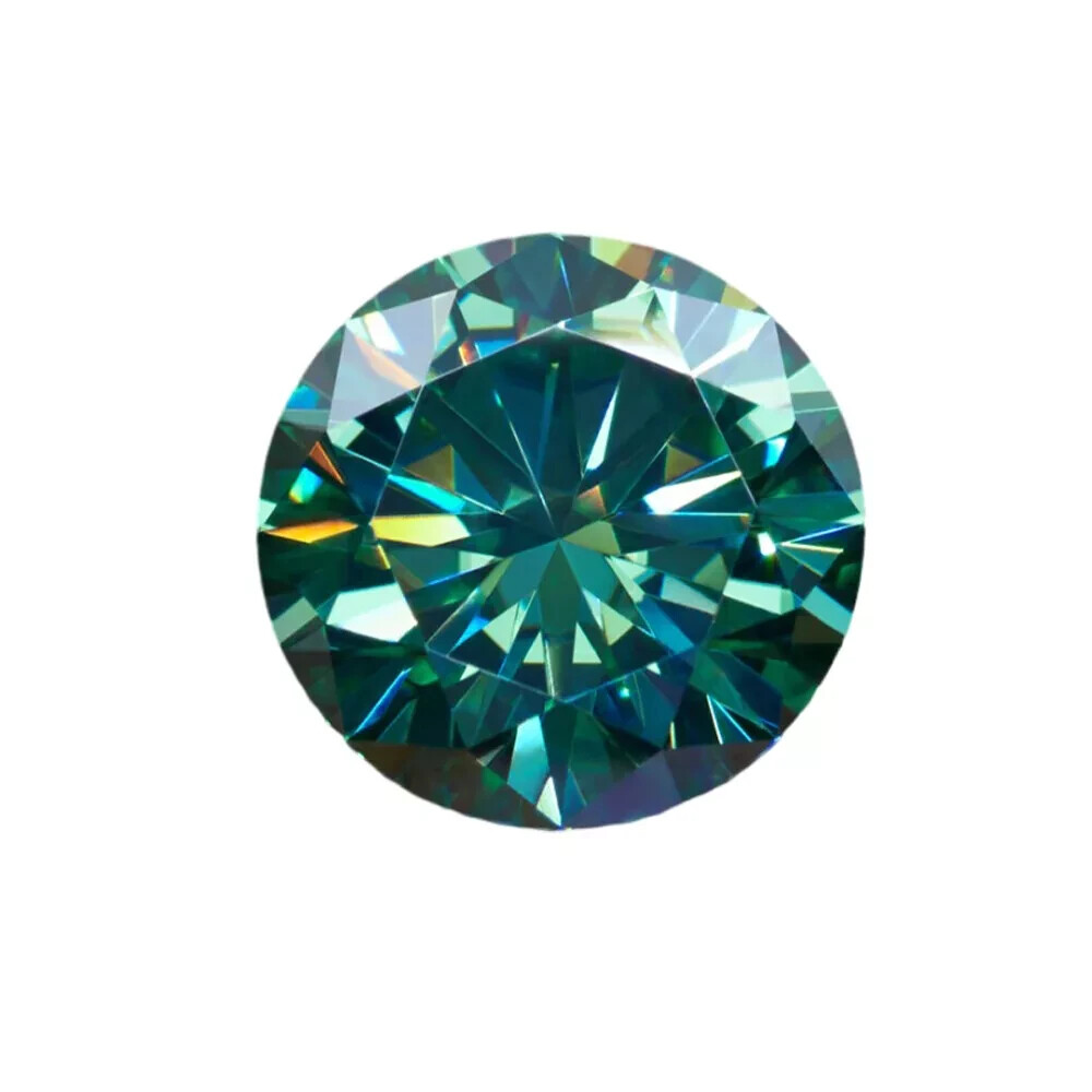 3 CT Natural Blue Diamond Round Cut VVS1 D Grade IDGL Certified 1 Free Gift ED8