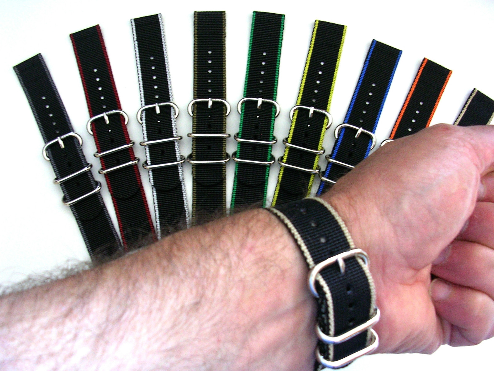 NATO G10 ® EDGE™ 2pc strap Heavy Nylon UTC Sport Smart Dive watch band IW SUISSE