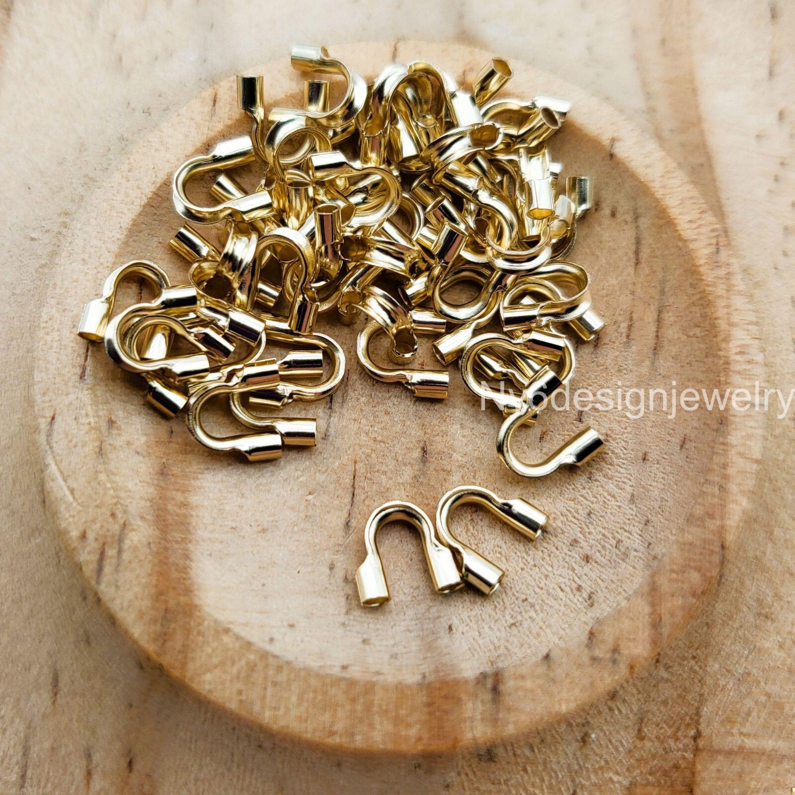 14K Gold Filled Wire Guards, Guardians, Cable Thimbles 3mm, 4mm, 5mm, 20pcs