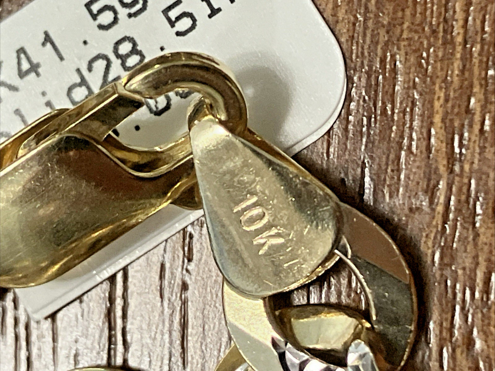 10kt Real Solid Gold Curb Link Chain 41.5grams 8.7mm 28.5” GMI New w/ Retail Tag