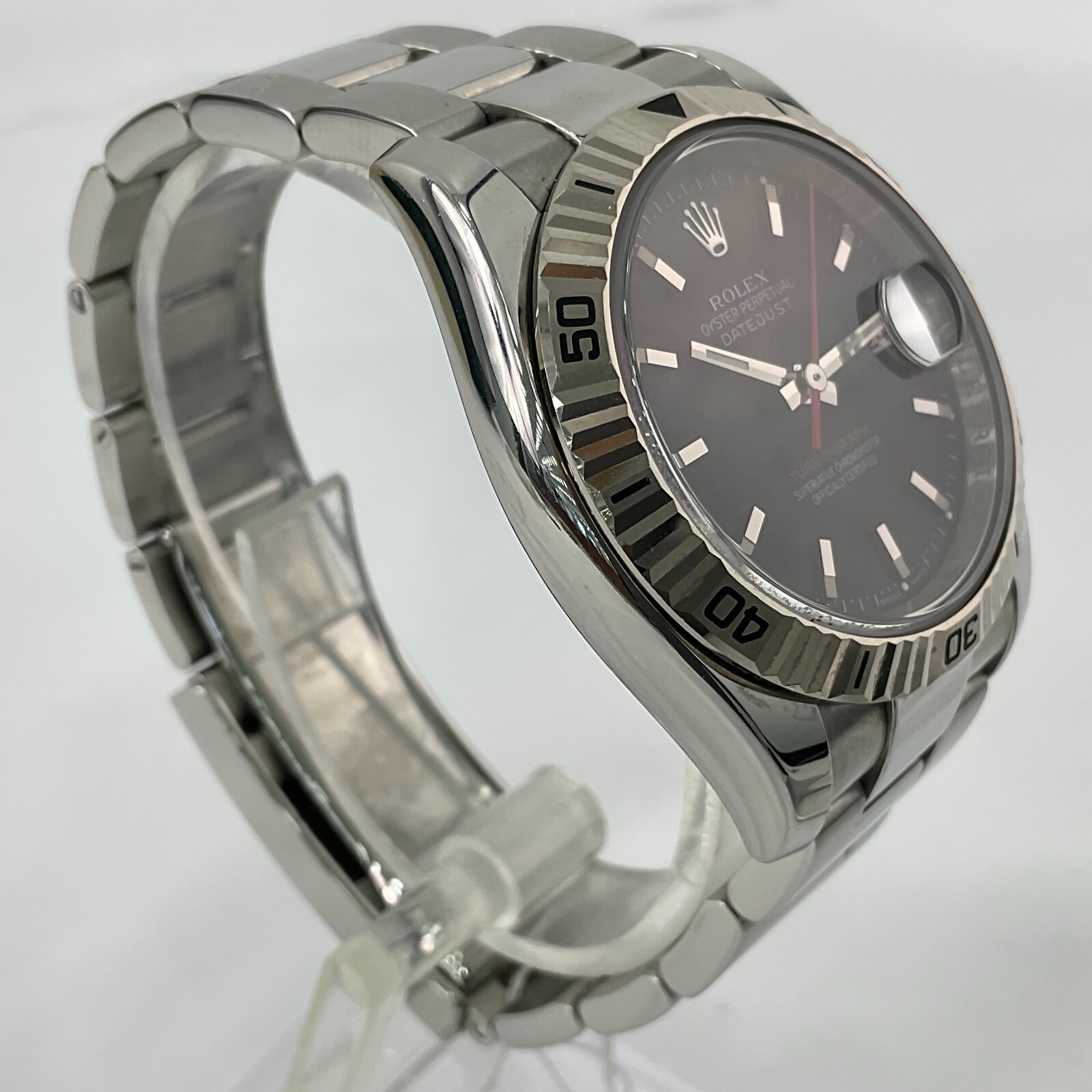 2003 Rolex Datejust TURN-O-GRAPH Black Dial Red Calendar Box One Year Warranty