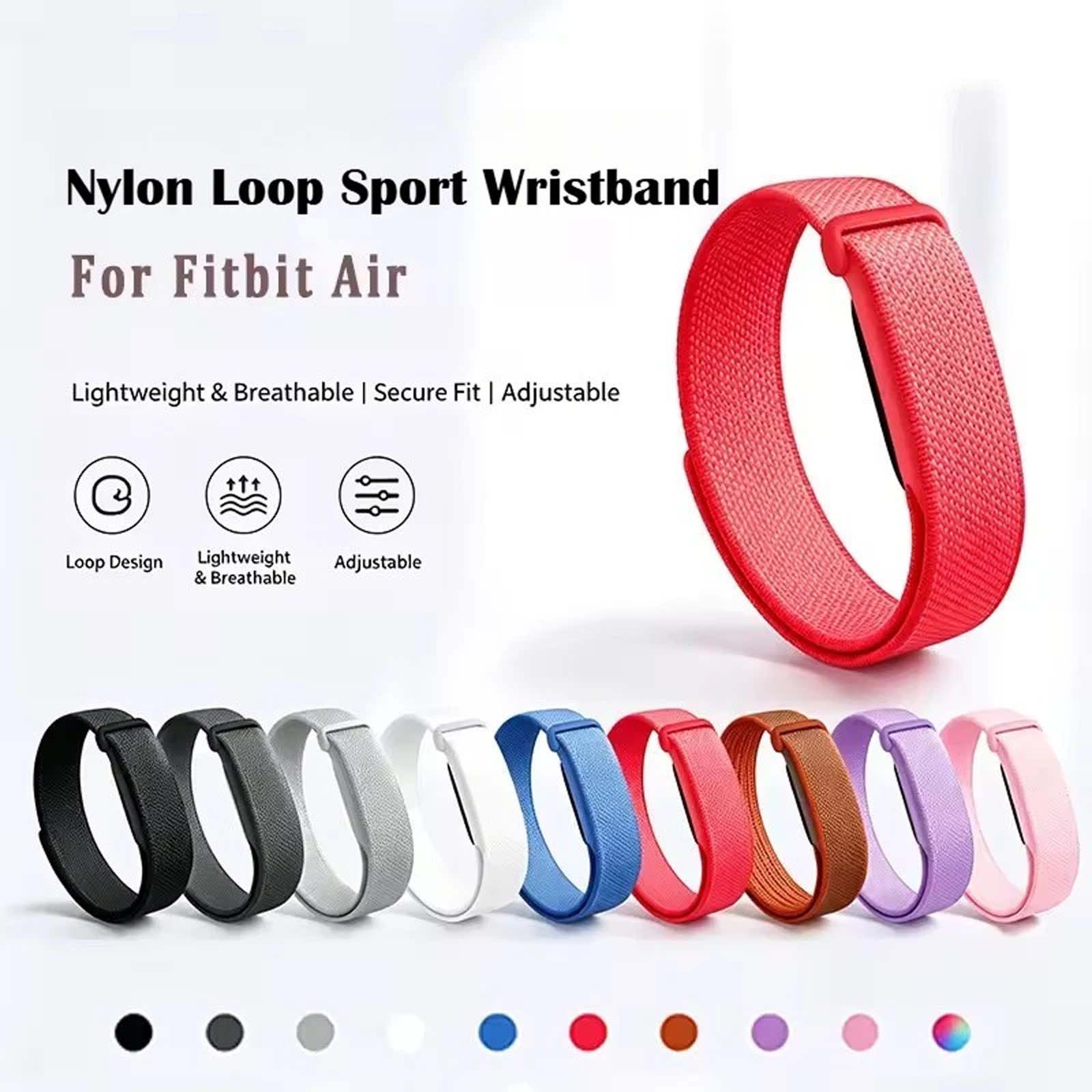 For Google Fitbit Air 2026 Nylon Adjustable Sports Loop Replacement Band Strap