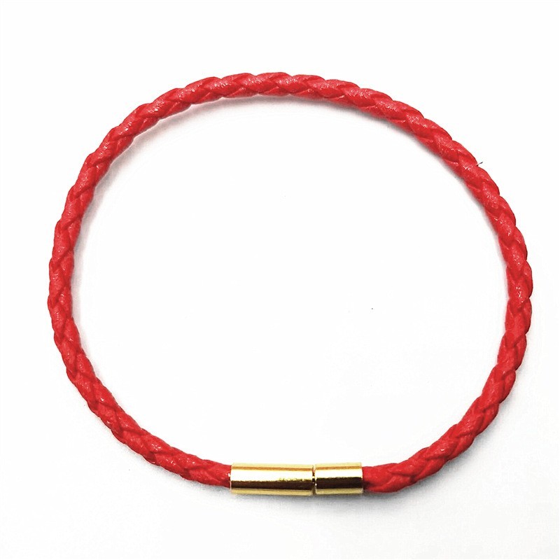 18k gold plated braided bracelet 10 COLORS BRAND NEW 3mm 18cm long