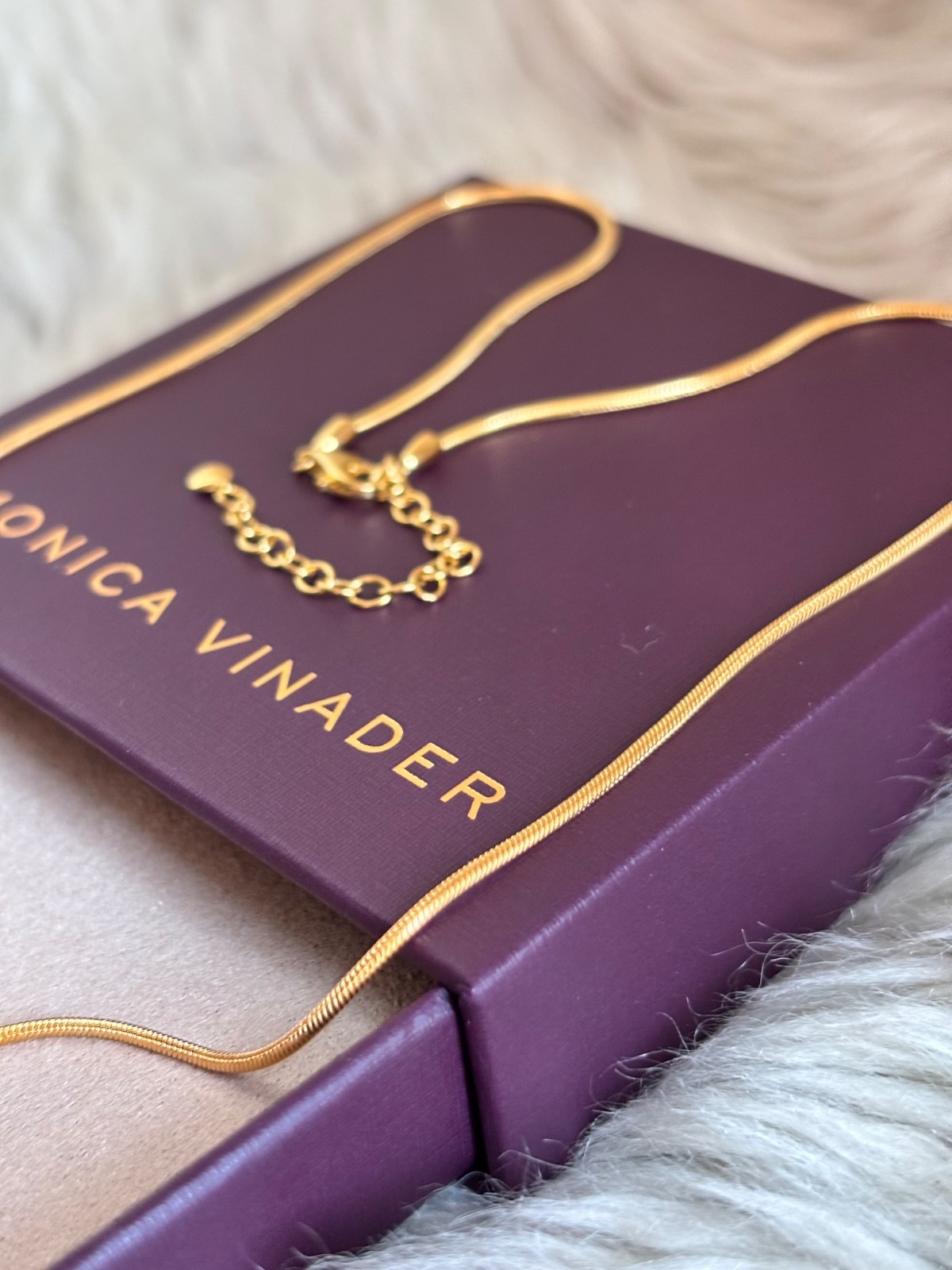 MONICA VINADER 💎 Odyssey Chain Necklace 18k Gold & Aquamarine £199