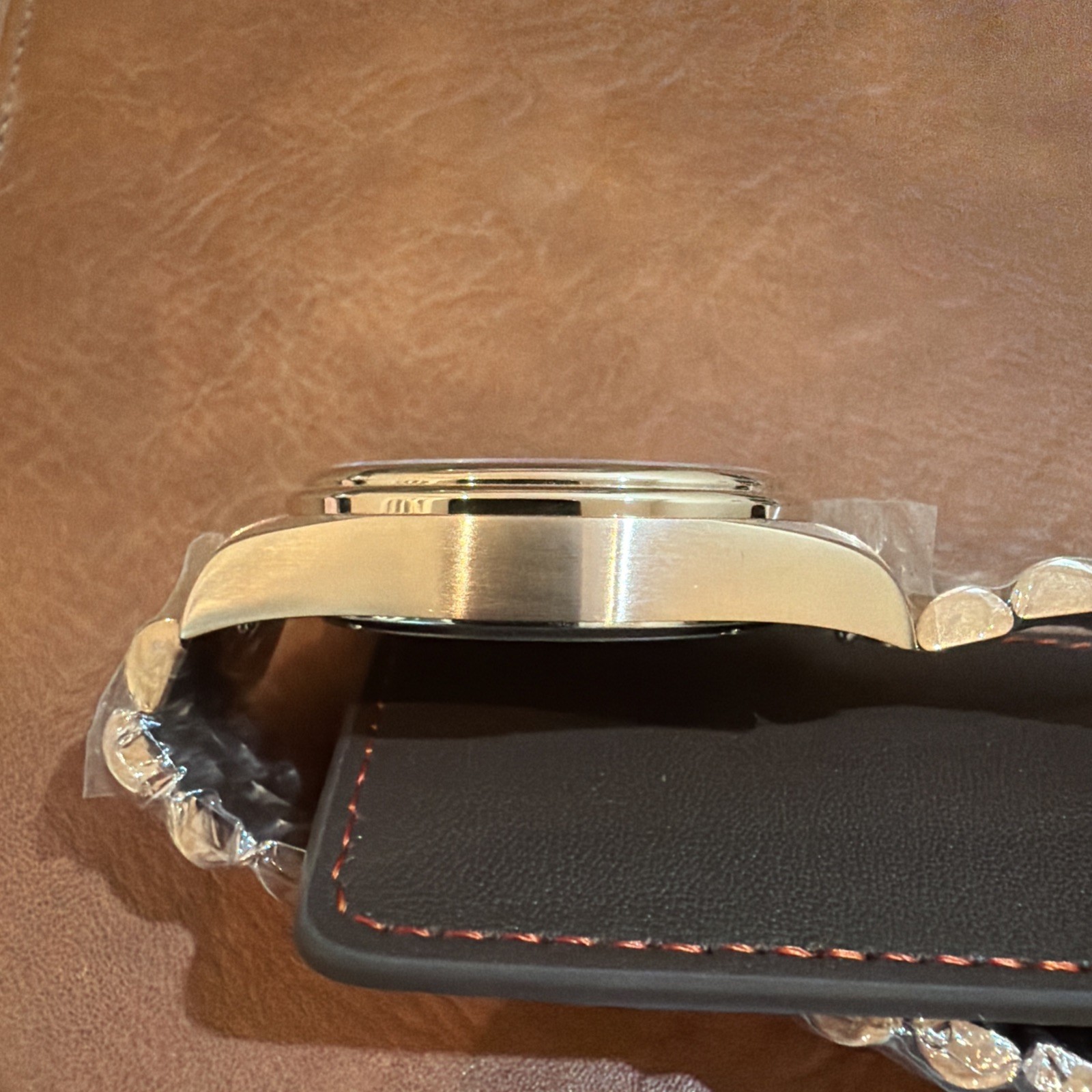 Dufrane Waterloo White Linen Dial NIB Condition On New Bracelet