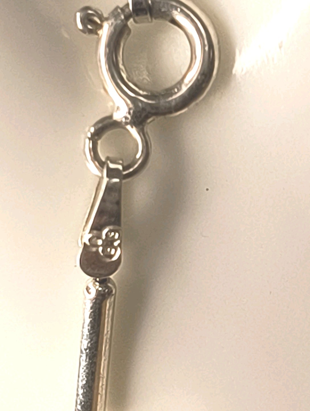 925 Sterling Silver Anklet Bead & Ball Chain 8″ Bracelet “BB” Jewelry Italy Xmas