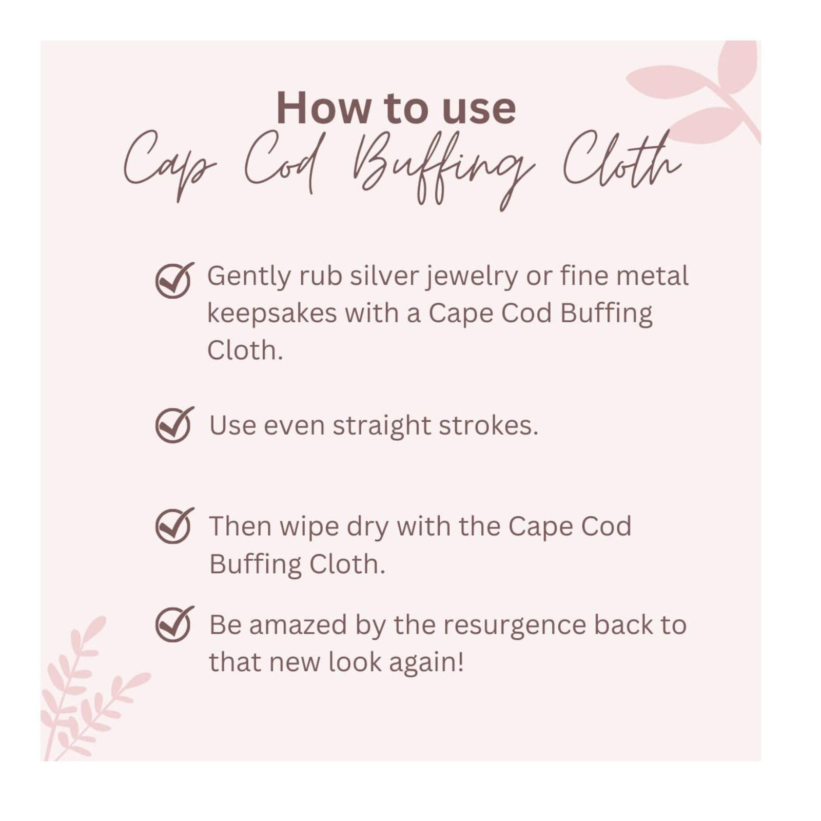 Cape Cod 12×12 in Buffing Cloth Excellent for Buffing Polish to Brilliant Shine