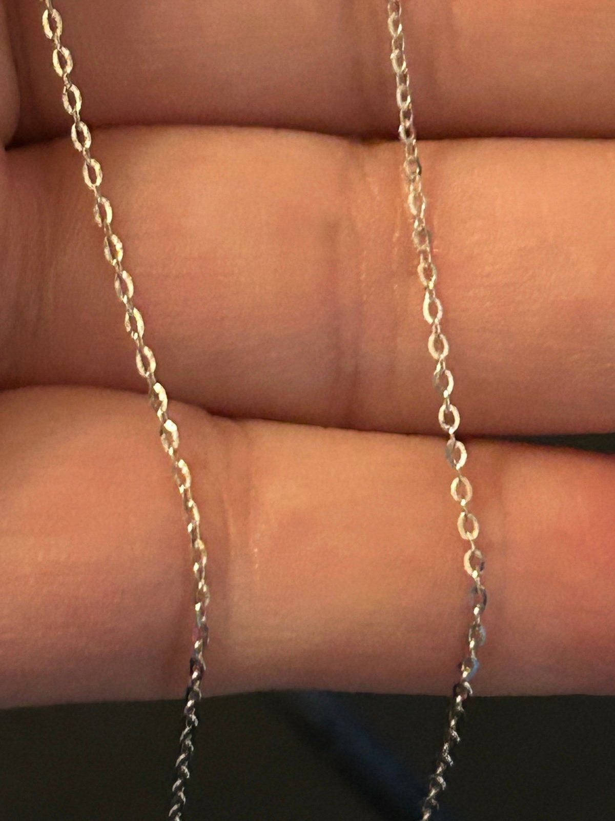 925 Sterling Silver Necklace with 2 Heart Pendants