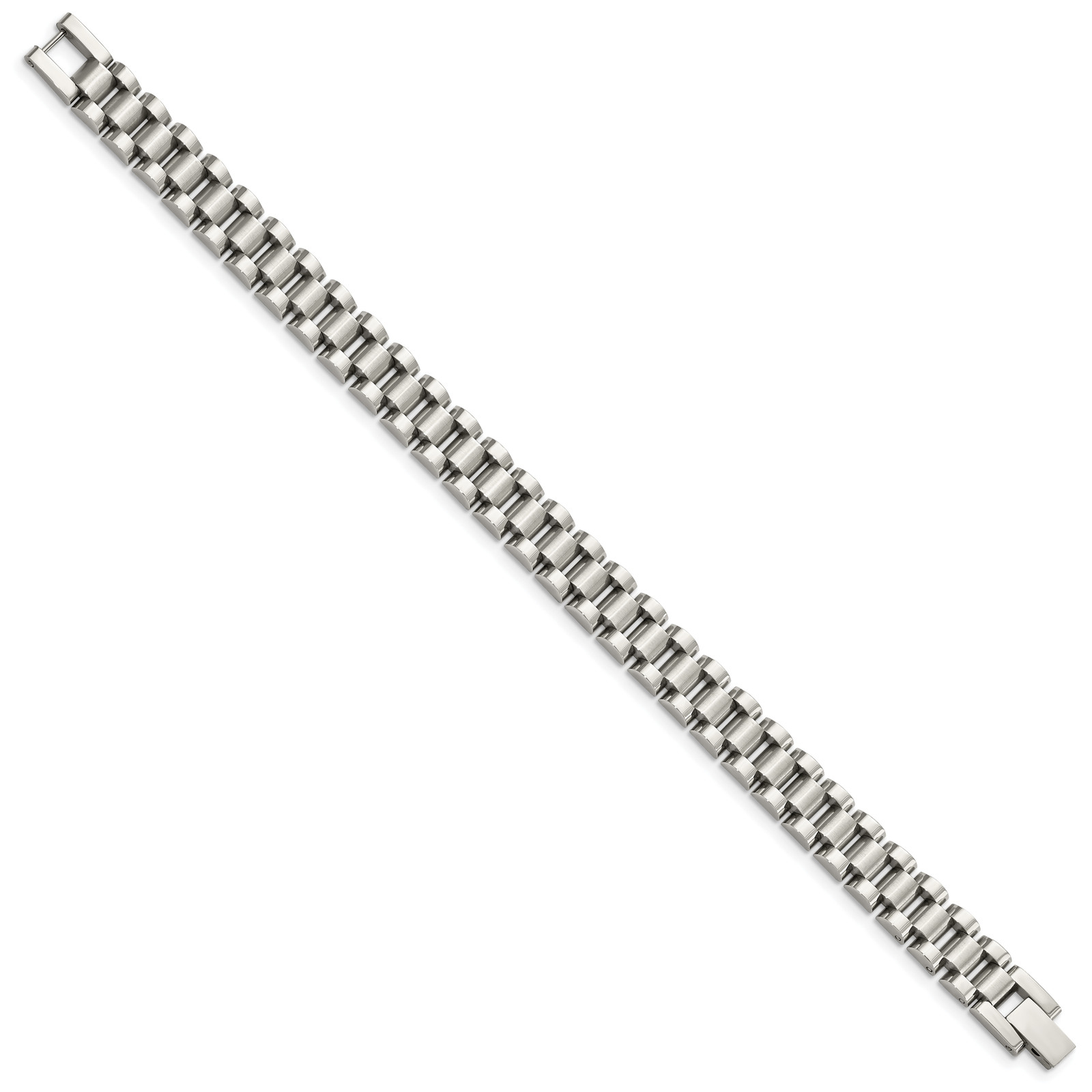 Chisel Stainless Steel Brushed and Polished 8.5 inch Link Bracelet SRB152