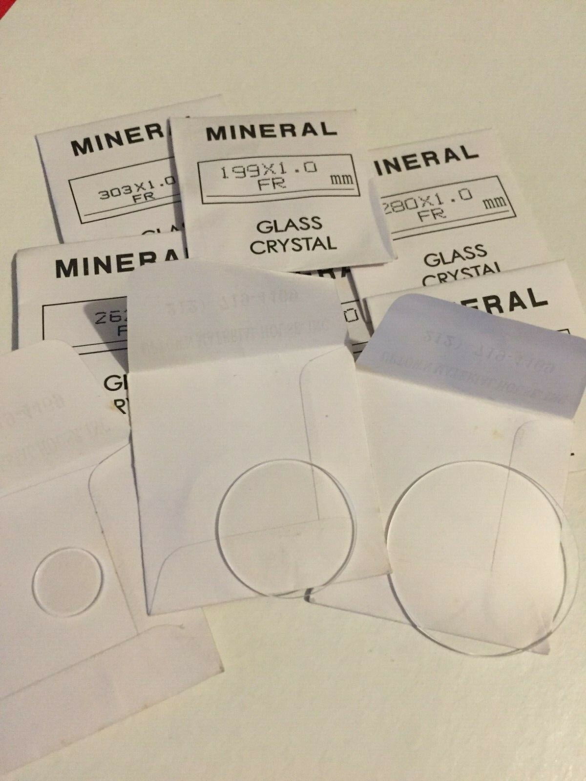 watch glass replacement,1mm thick, from 12mm to 36mm fast shipping