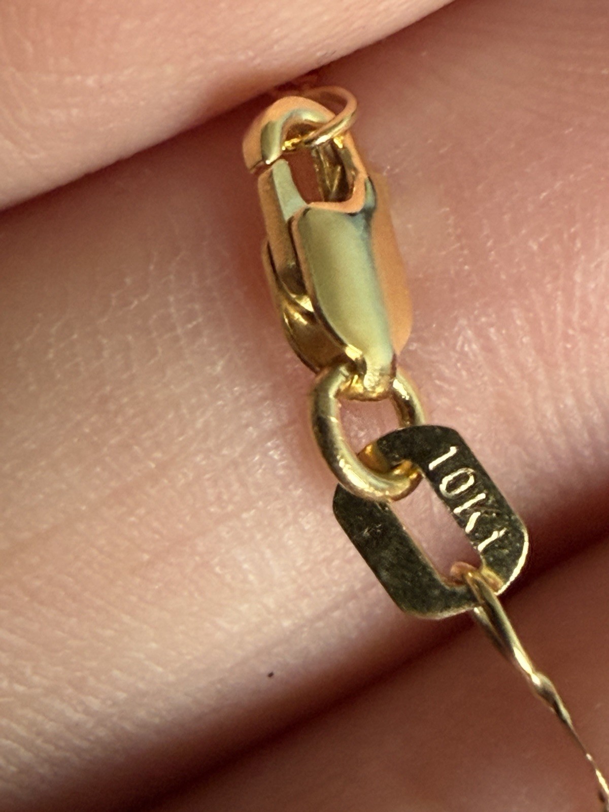 2 bracelets/ anklets 10K 8” tricolor solid Gold with Lobster Clasp