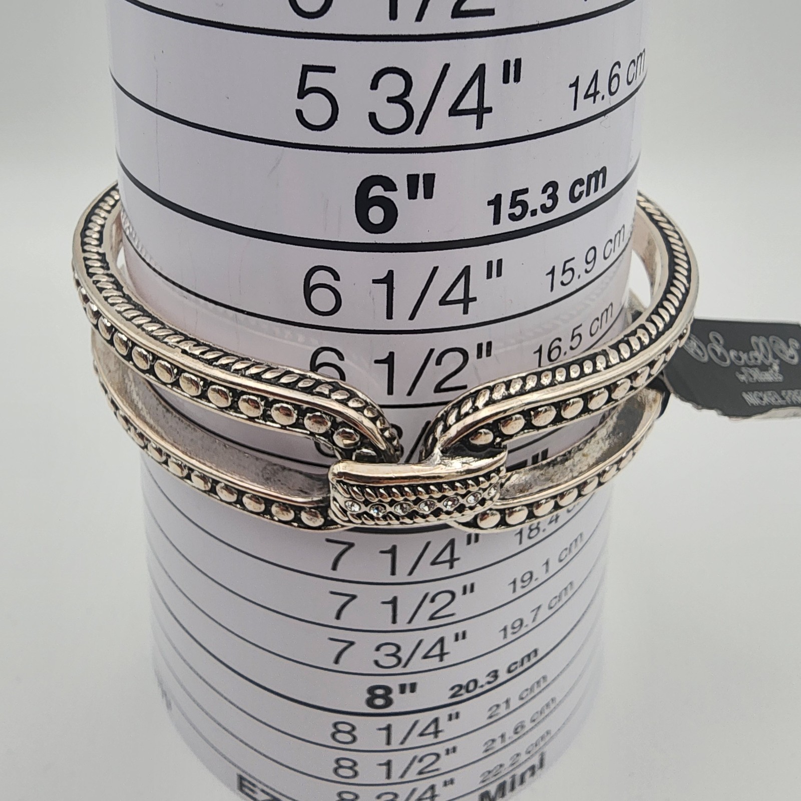NWT Statement Hinged Cuff Bracelet Lot 3pc Silver & Gold Tone Bamboo Set