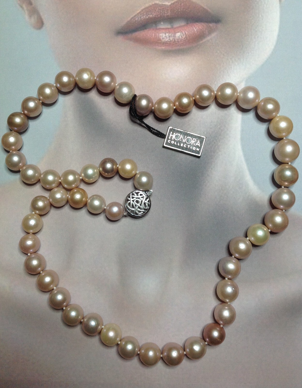 Honora 28″ 12-15mm Natural multi Color Ming Pearl Necklace with Silver Clasp