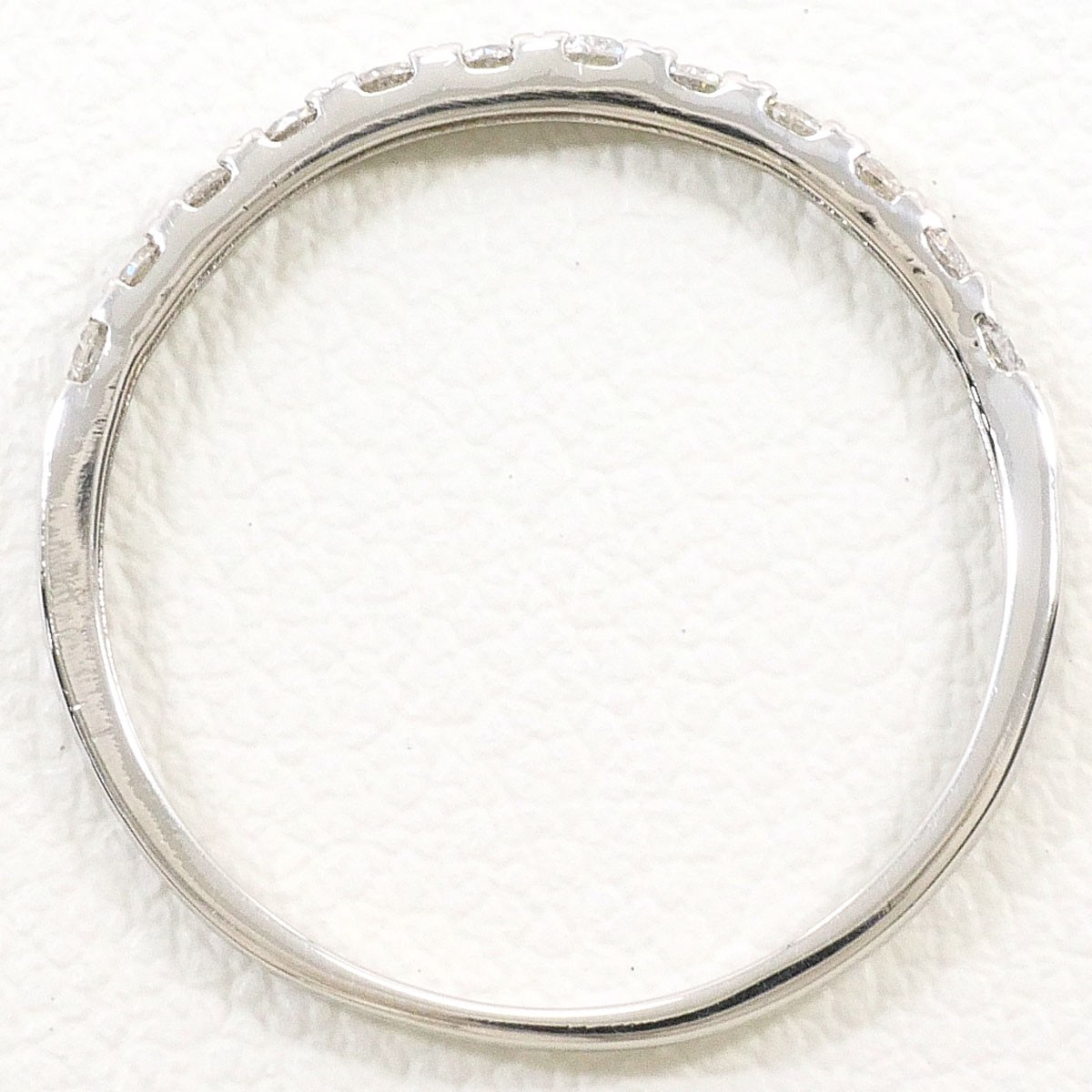 PT950 Platinum Ring 7 JPsize Diamond 0.15ct 0.7g Free shipping Used