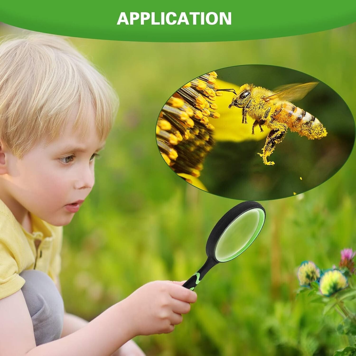 2x Shatterproof Magnifying Glass Handheld Magnifying Glass for all the people10X