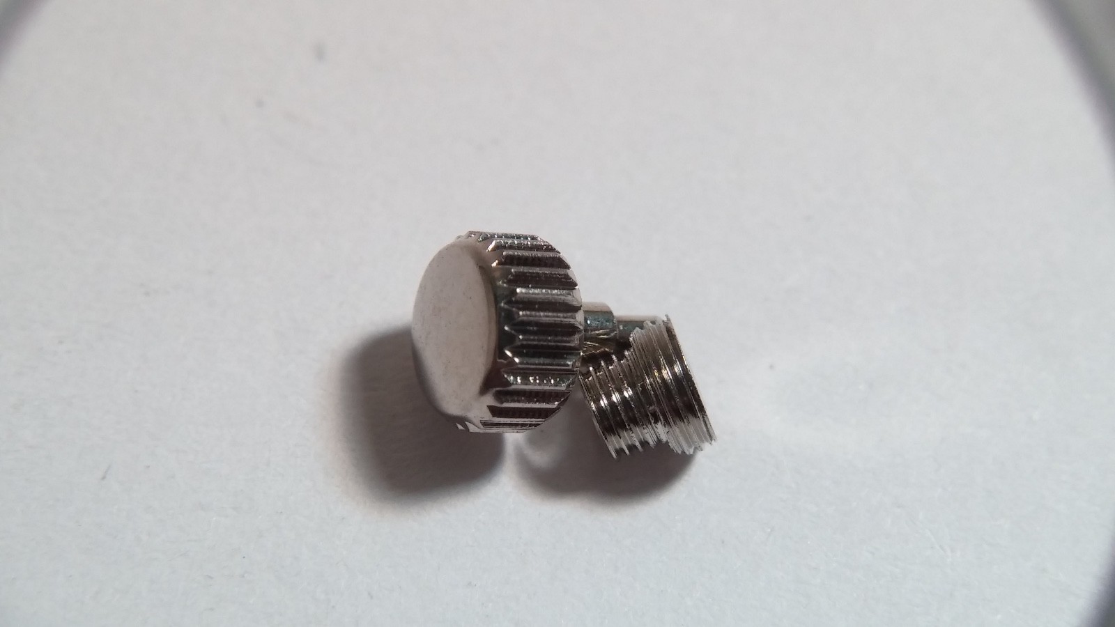 Unbranded waterproof screwdown Crown and Tube X 5 PIECES (approx 5.37mm-5.5mm)