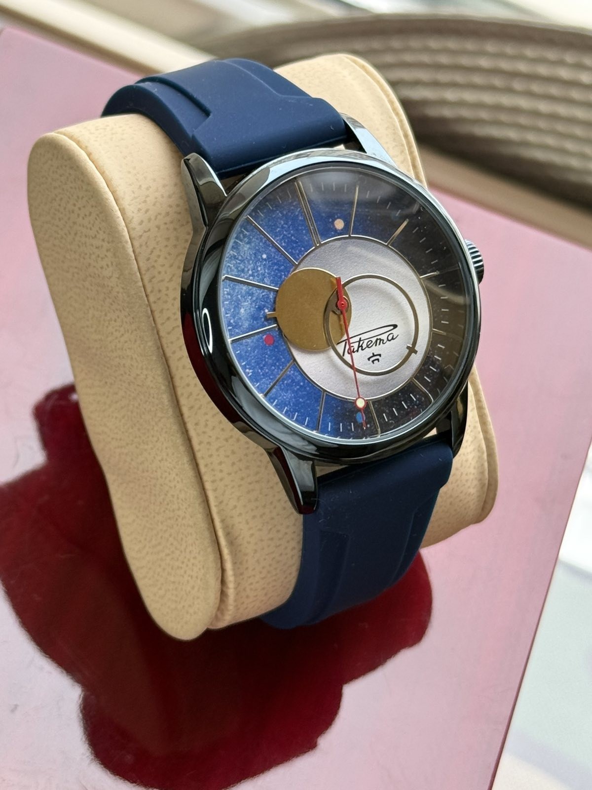 Raketa Copernicus Blue Vintage Soviet Mechanical Men’s Watch 1990s Sun Dial Rare