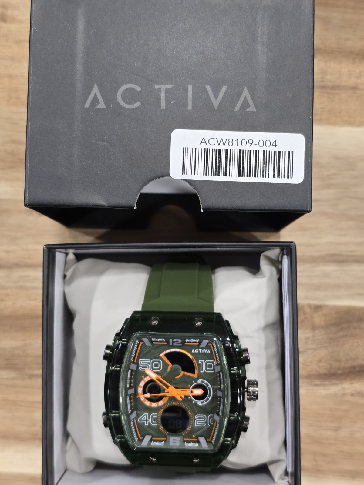 Activa X Invicta Digital Essentials Men’s Watch 45mm, Army Green ACW8109-004 New