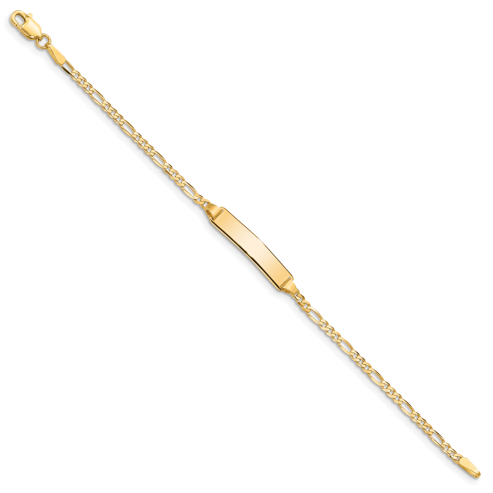 10k Figaro Link ID Bracelet 10FIG060ID