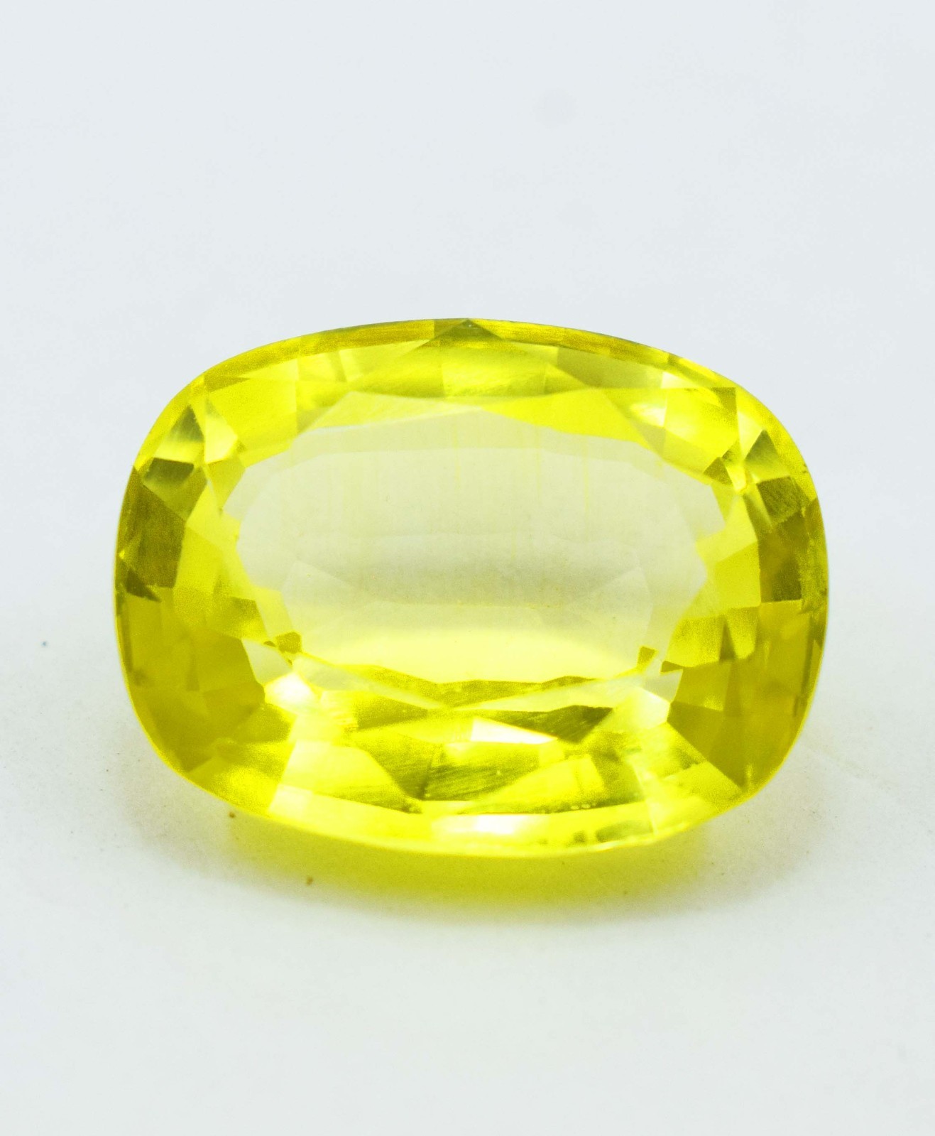 20ct Natural Sri Lanka Yellow Sapphire Oval Cut Loose Gemstone For Ring Jeweler