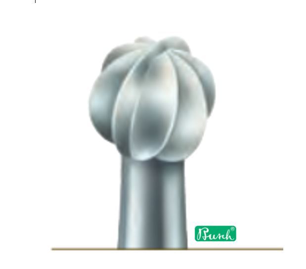 BUSCH BURS FIGURE 1 ROUND BALL BUR 0.25mm-5.00mm BOX of 6 JEWELERS BURS GERMANY