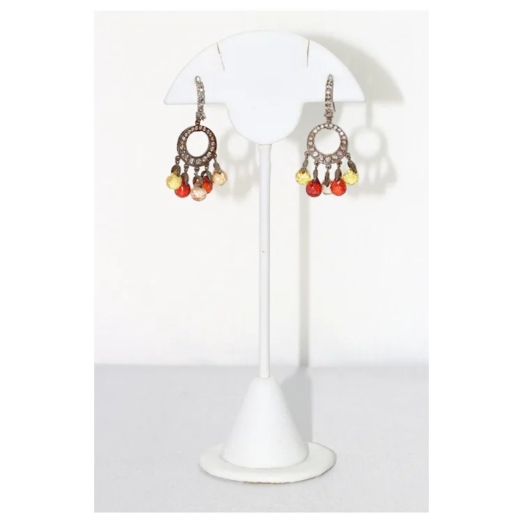 Sterling Silver Cubic White Zirconia Earrings