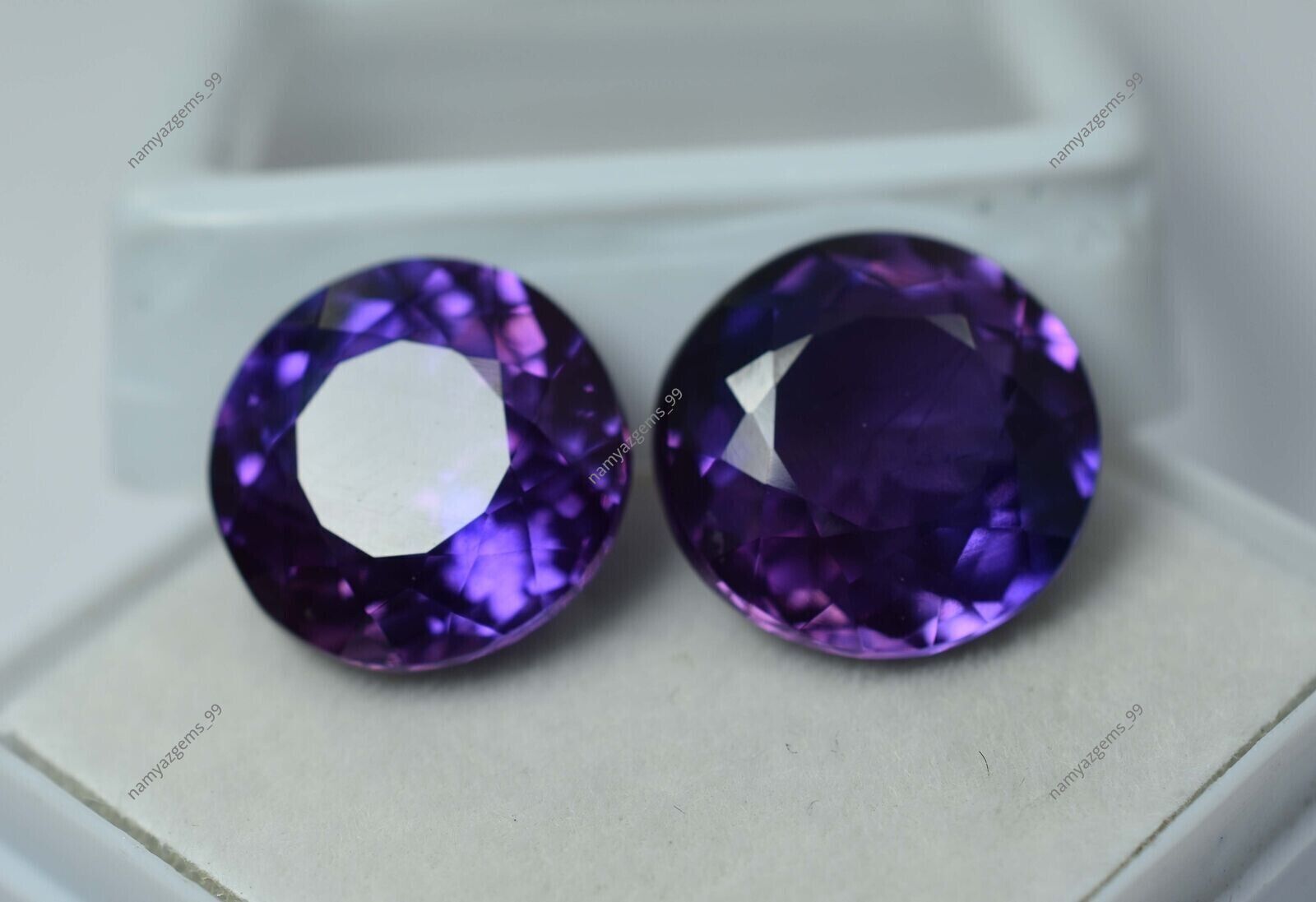 10 Ct Certified Loose Gemstone Extremely Rare Natural Purple Tanzanite Round Cut