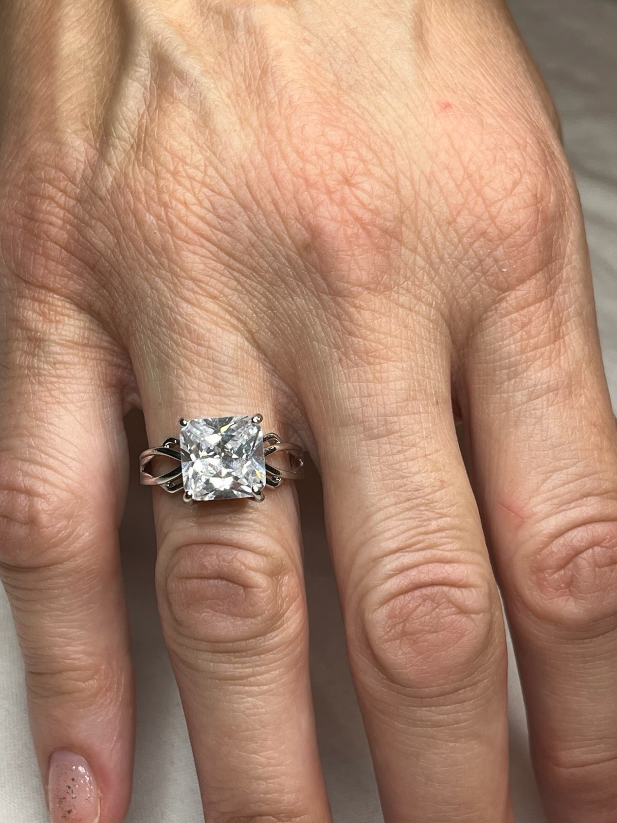 925 Sliver Sz 8 Cz Ring