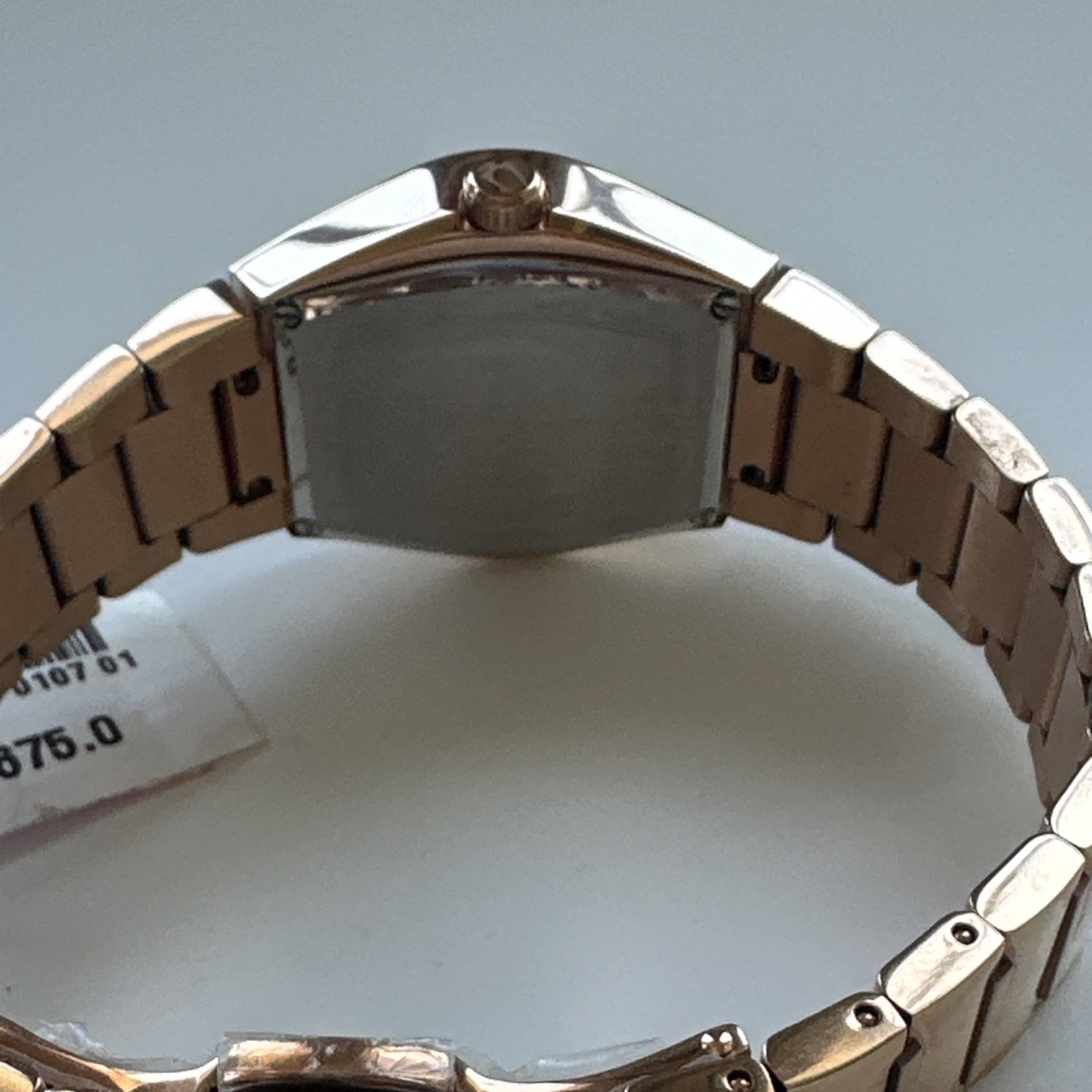 Bulova Gemini Quartz Diamond Black Dial Ladies Watch 97P158 *Chipped Crystal*