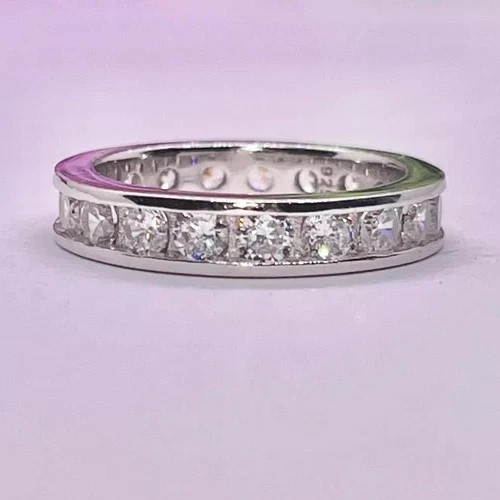 2Ct Round Cut lab-Created Engagement Ring 14K White Gold Plated