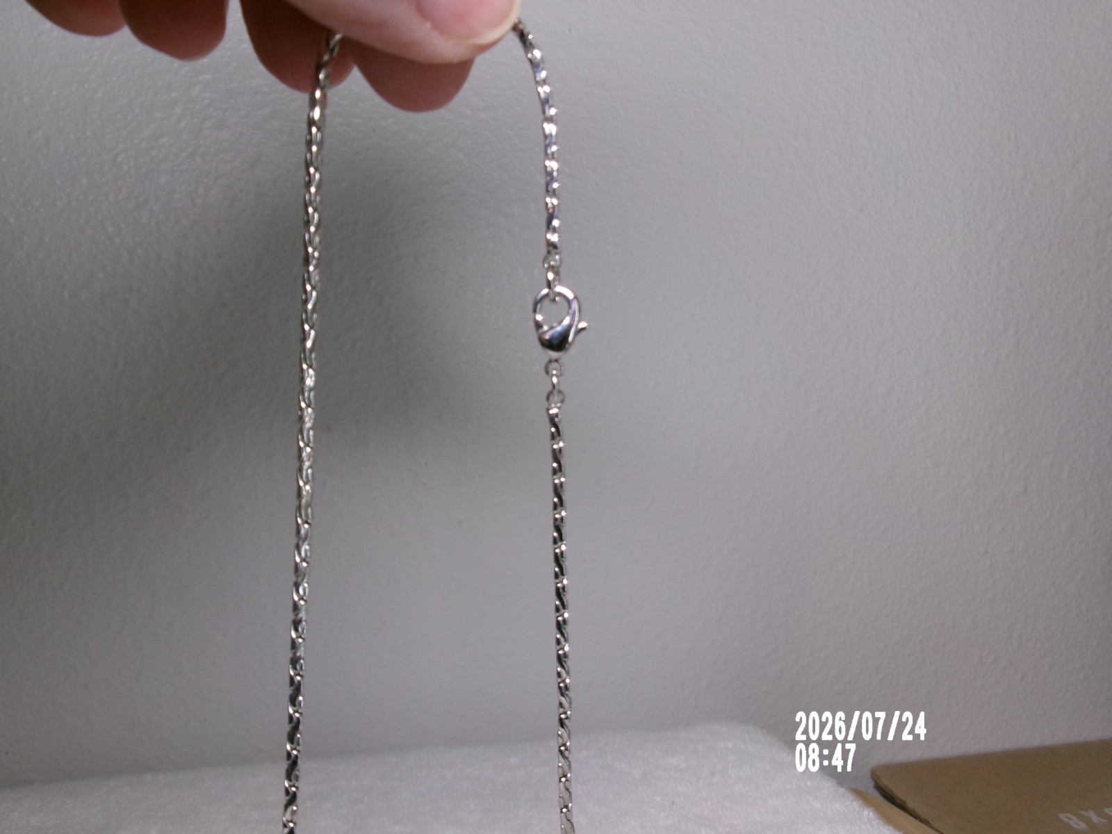 ELIOT DANORI RHODIUM SILVERTONE Y DROP NECKLACE SWAROVSKI CRYSTAL ACCENTS 16.75″