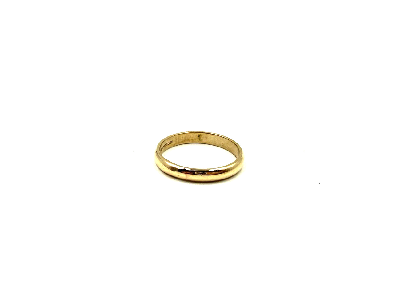Ladies 14k Yellow Gold Plain Smooth Wedding Band Sz 6 Engagement Ring 2.3g Solid