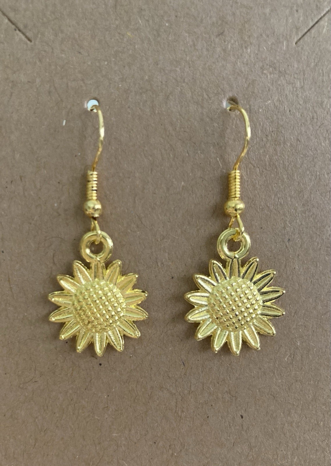 Buyer’s Choice Sunflower Dangle Earrings Gold,Silver,White Silver, Brass,Copper