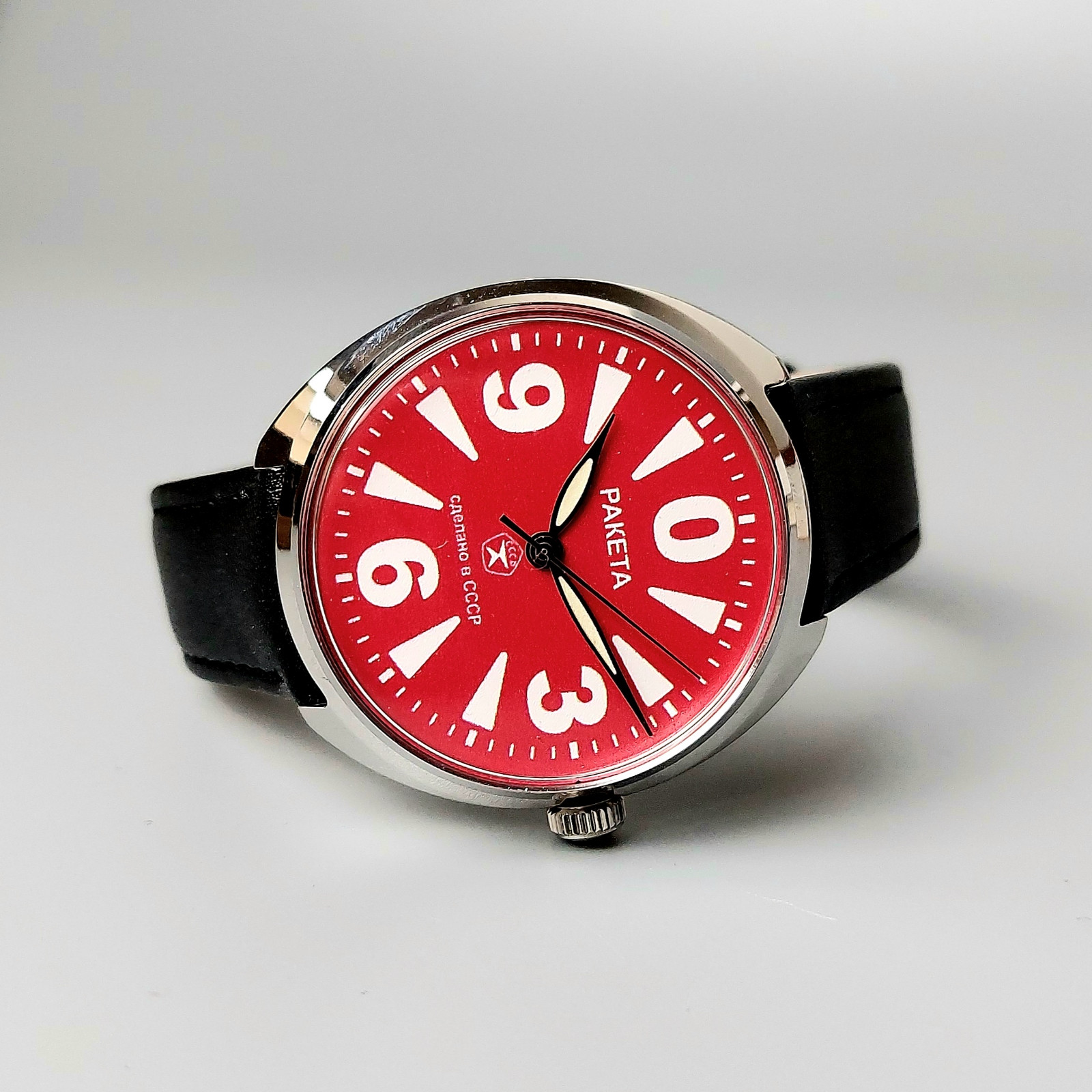 Soviet Wristwatch RAKETA BIG ZERO Vintage Men’s Watch Made in USSR Serviced