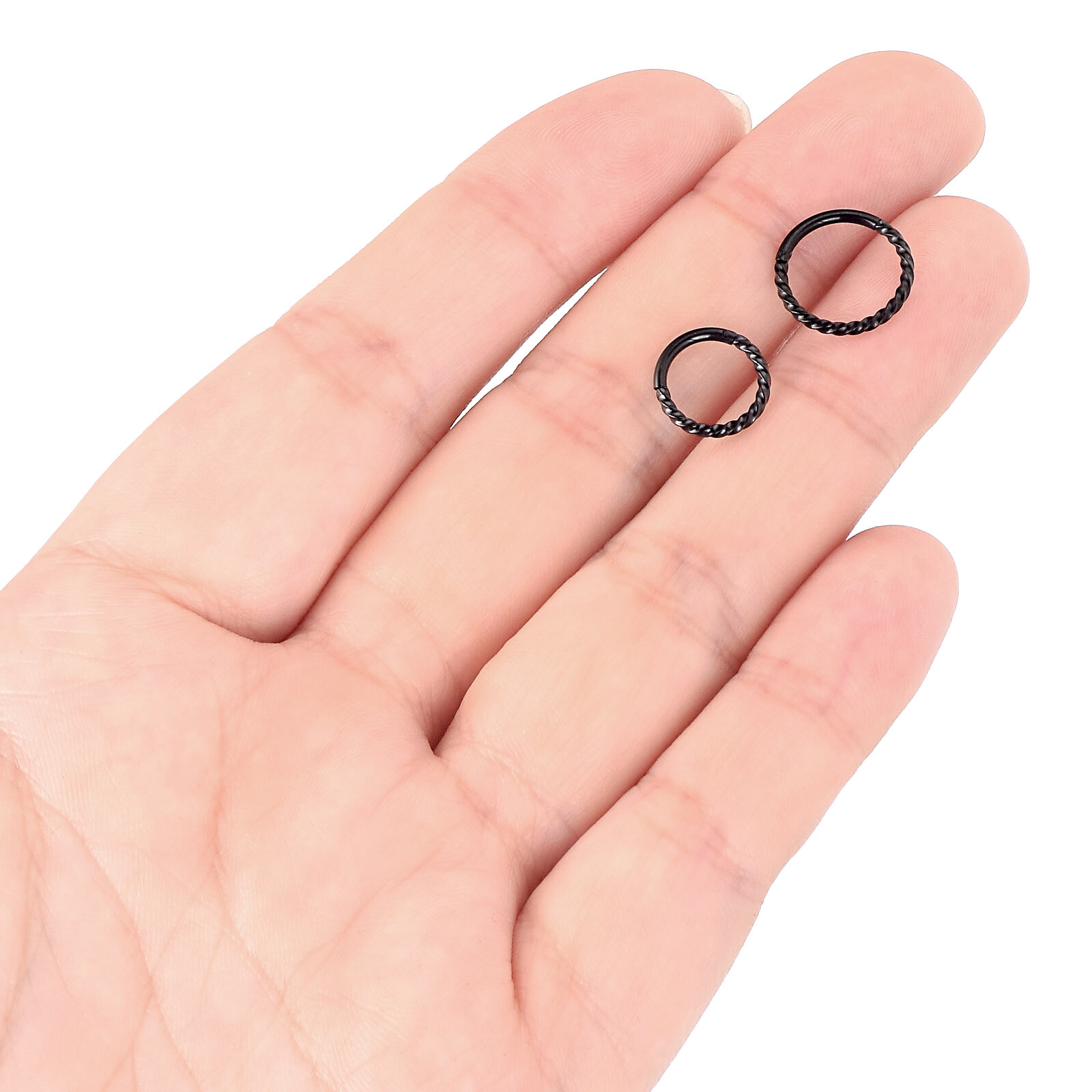 1Pc Hinged Segment Ring Hoop Nose Septum Clicker Helix Tragus Cartilage Earring