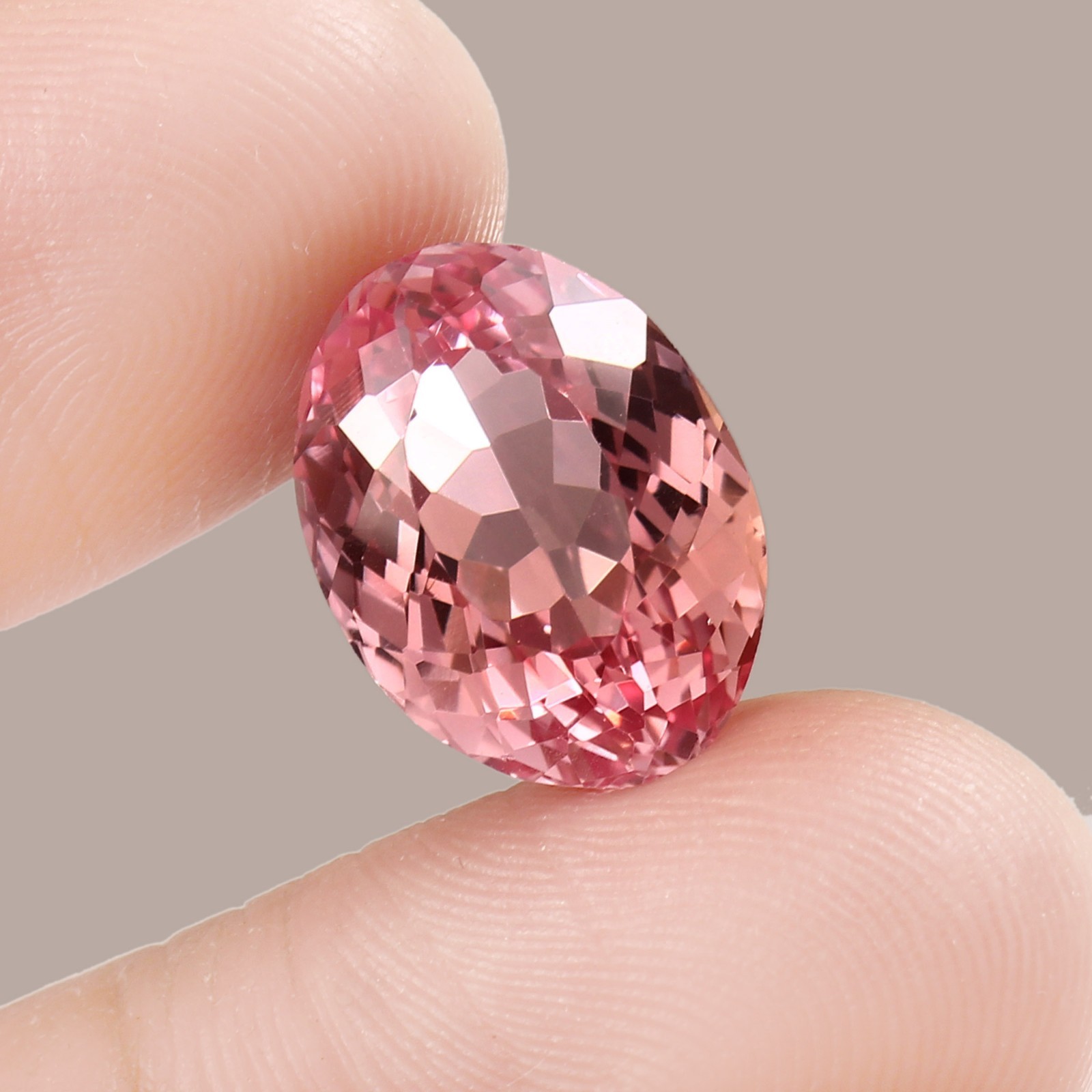 Natural Flawless Ceylon Padparadscha Sapphire Oval Cut Loose Gemstone 11.80 Ct