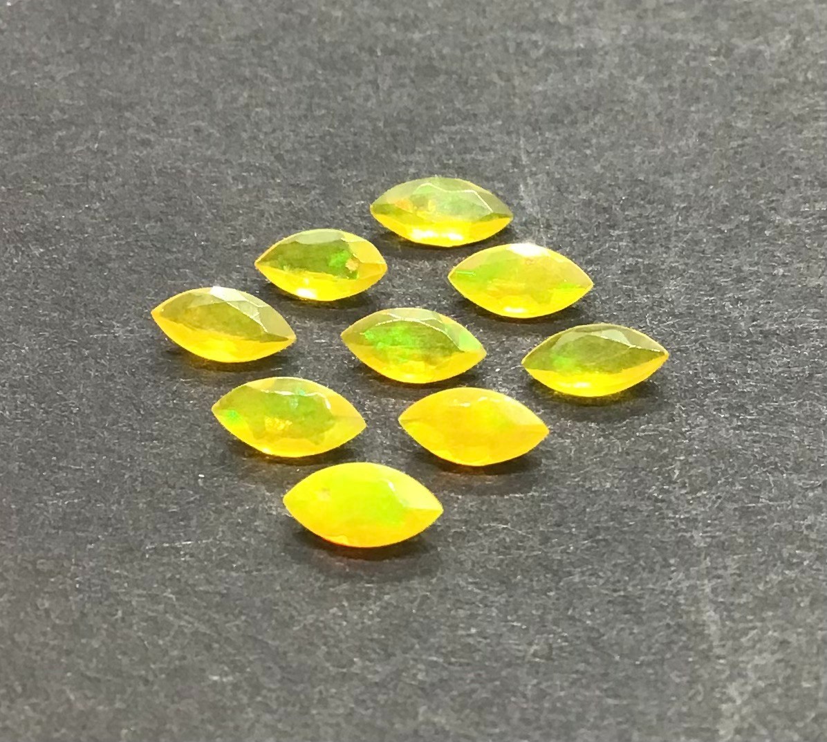 AAA Natural Ethiopian Yellow Fire Opal Marquise Cut Loose Gemstone For Jewelry