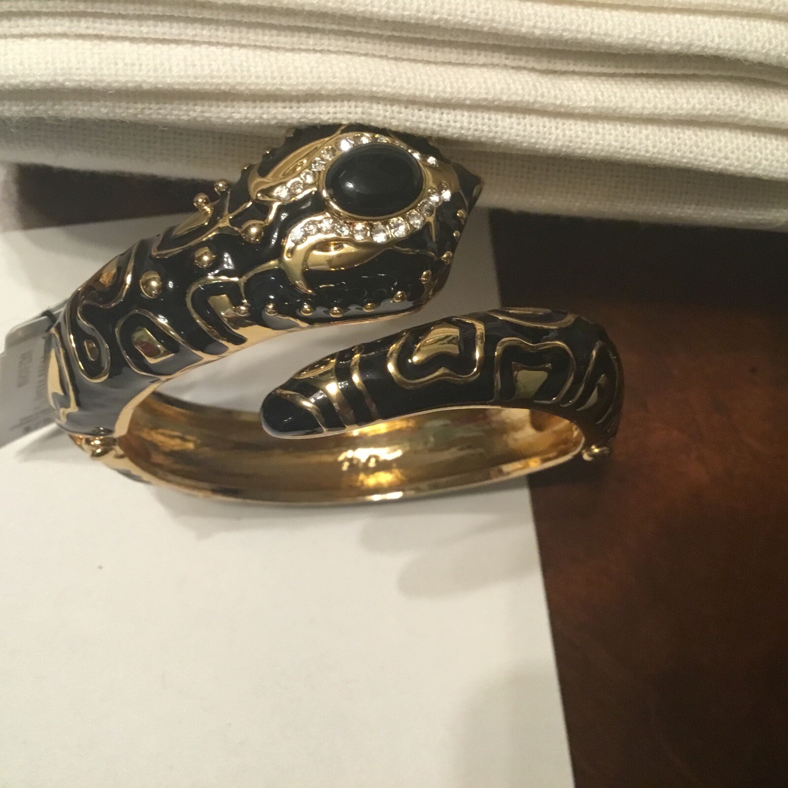 ABS Allen Schwartz Snake Bling Bracelet Gorgeous Sophisticated Look!