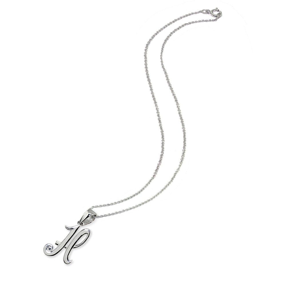 H Letter Initial Alphabet Name Personalized 925 Silver Pendant Necklace