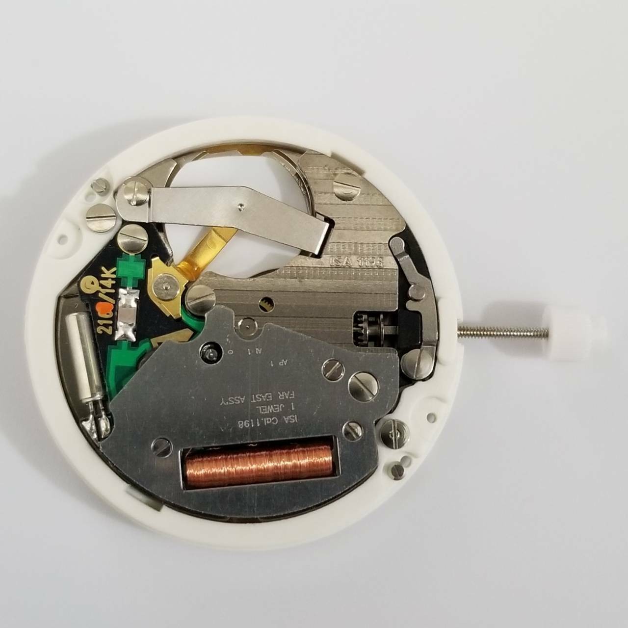 3-Hand Quartz Watch Movement With Battery For Swiss ISA 1198 Watch Accessories A