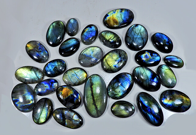 Natural Multi Flash Labradorite loose Cabochon Gemstone Wholesale Lot