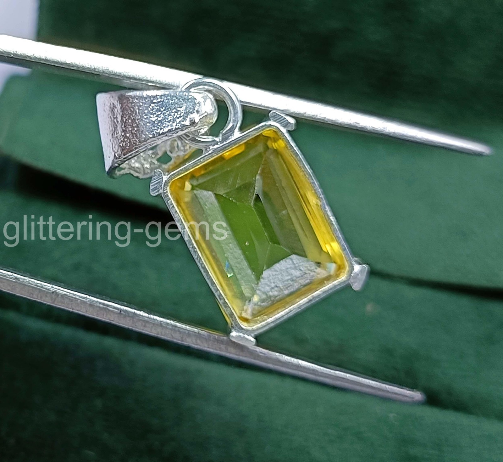 IGL Certified 25.0 Ct Natural Sapphire 925 Silver Pendant Loose Gemstone 5JOU