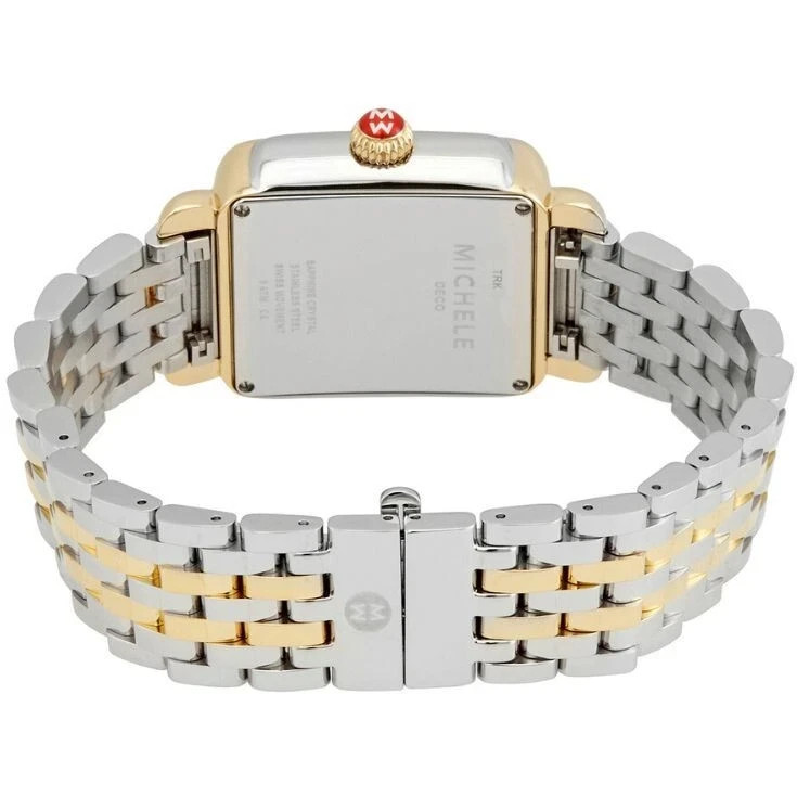 Michele Deco Madison Diamond Two-Tone W/ Diamond Dial Ladies Watch MWW06T000144