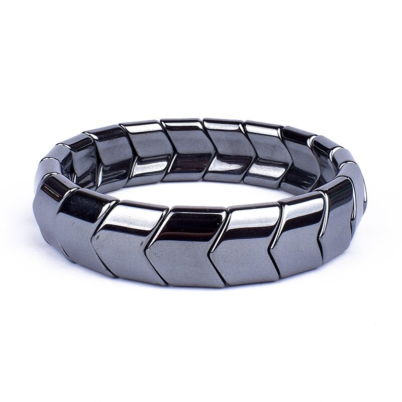 New Arrow Hematite Bracelets Men Weight Loss Magnetic Therapy Bracelets Unisex