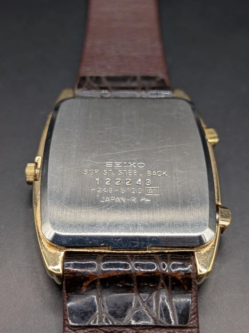 Excellent condition Rare SEIKO hybrid H249 5100 battery and gasket replaced