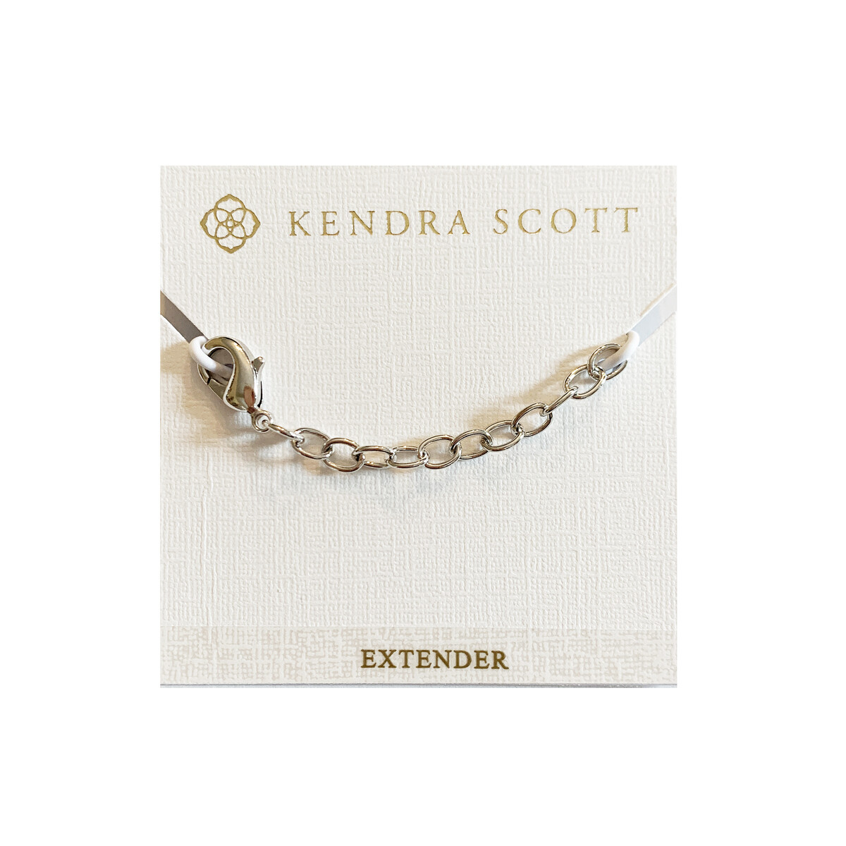 Kendra Scott 2 Inch Necklace Bracelet Extender Lobster Claw in Rhodium Plated