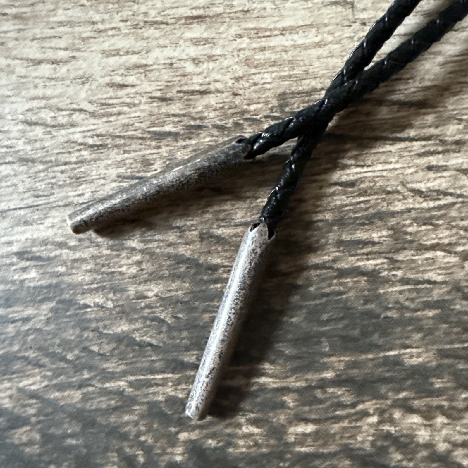 *Sterling Silver Heart Line Southwest Bear Fetish Bolo Tie