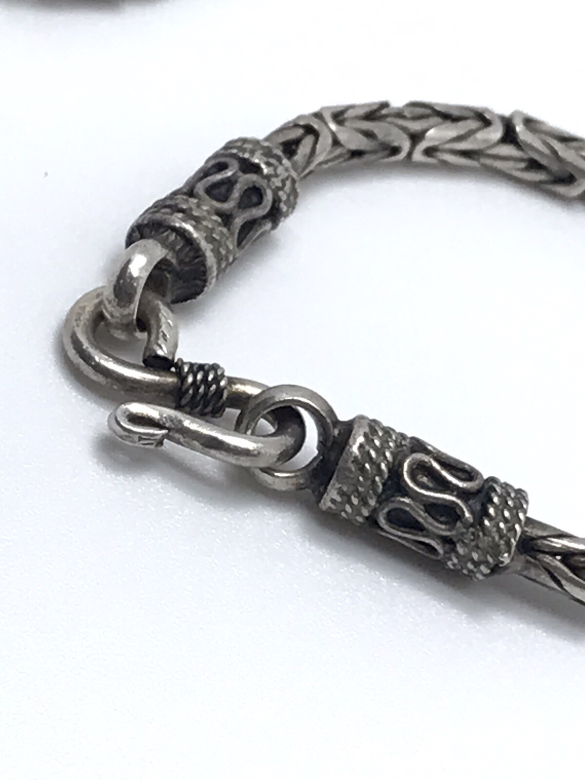 Vintage sterling silver byzantine necklace 28.5 Grams 15.5”